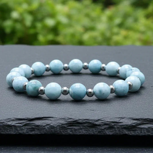 Bracelet en Larimar en 2 styles au choix