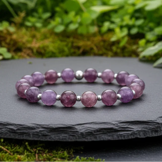 Bracelet en Lépidolite