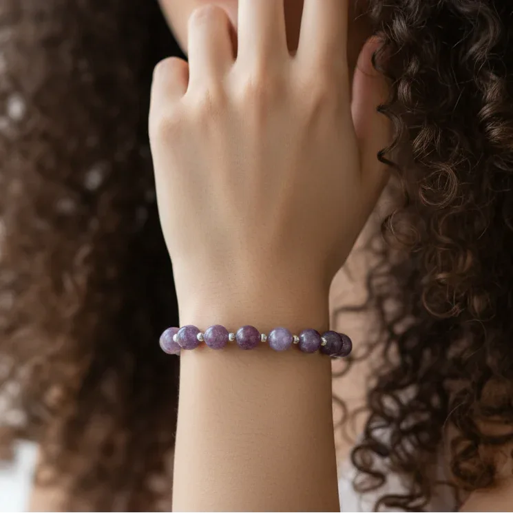 Bracelet en Lépidolite