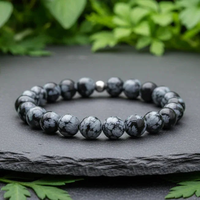 Bracelet en Obsidienne mouchetée