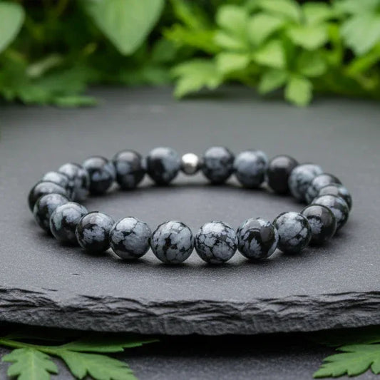 Bracelet en Obsidienne mouchetée