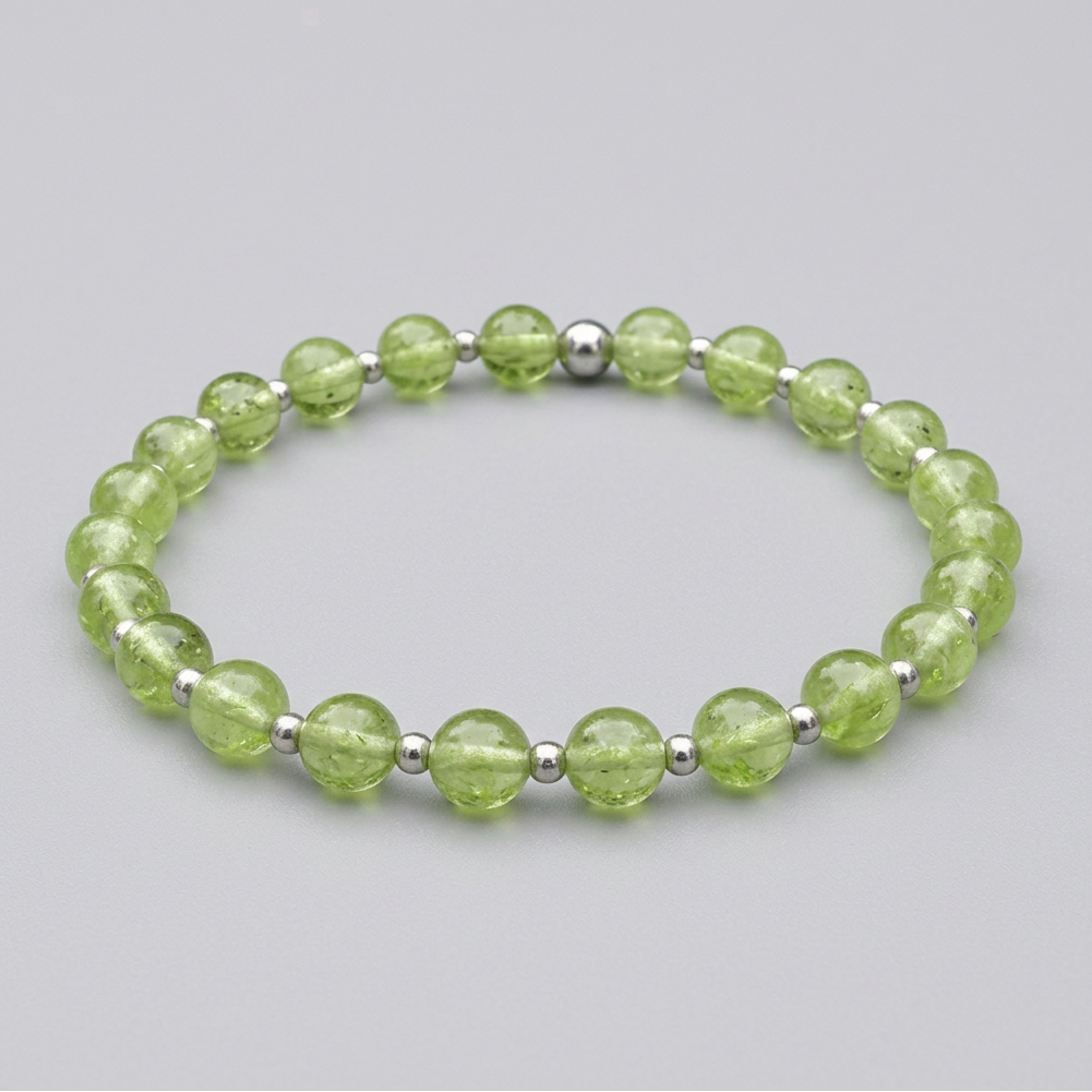 Bracelet en Péridot 7mm