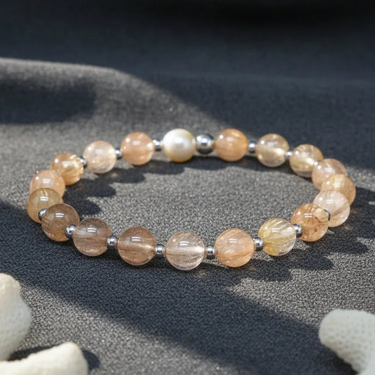 Bracelet en Quartz Rutile