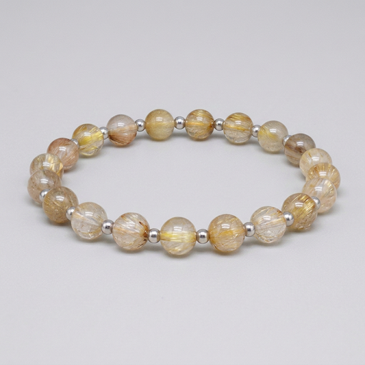 Bracelet en Quartz Rutile