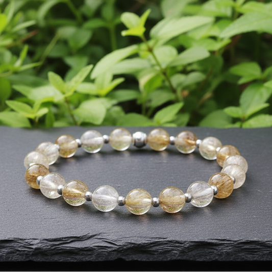 Bracelet en Quartz Rutile - ENAE Minéraux