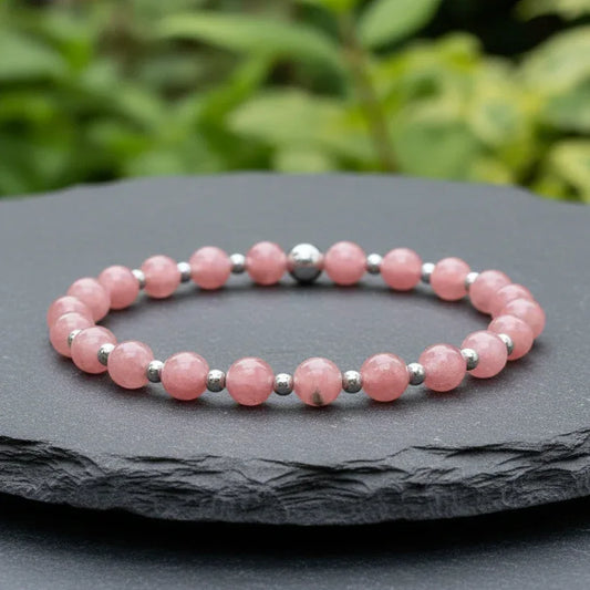 Bracelet en Rhodochrosite 8mm - ENAE Minéraux