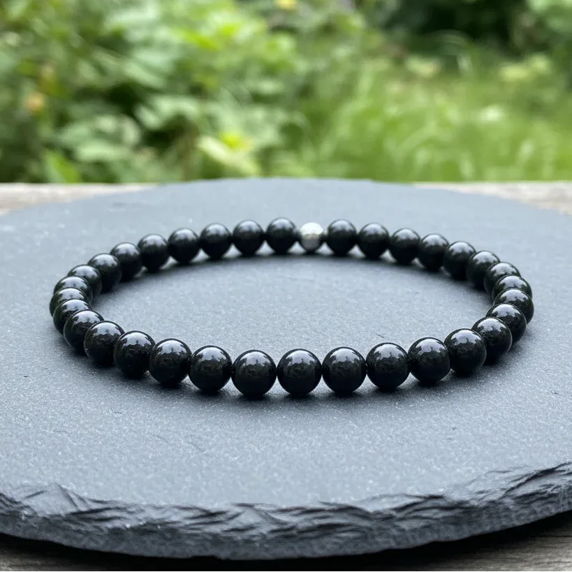 Bracelet en Tourmaline noire 6mm - ENAE Minéraux