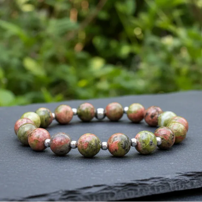 Bracelet en Unakite