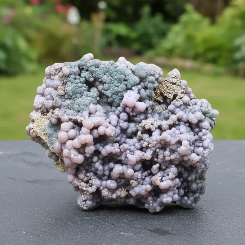 Calcédoine botryoïdale ou grappe brute 233g (MB162)