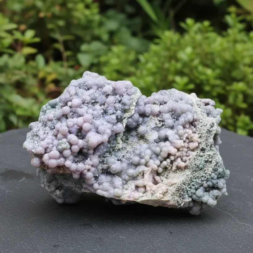 Calcédoine botryoïdale (ou grappe) brute 395g (MB128)