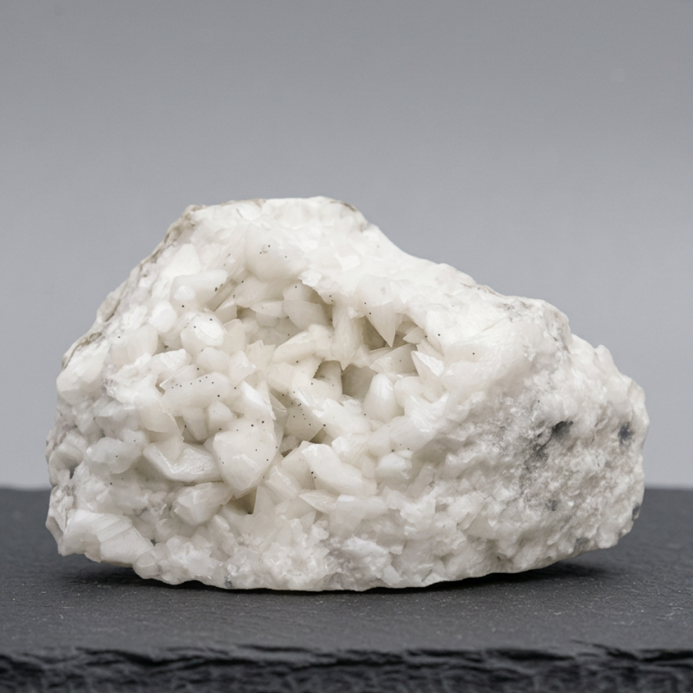 Calcite et éclats de Chalcopyrite brute 424g (MB226)