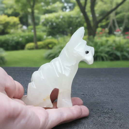 Chien en Aragonite et Calcite 138g (PRGFL347-3)