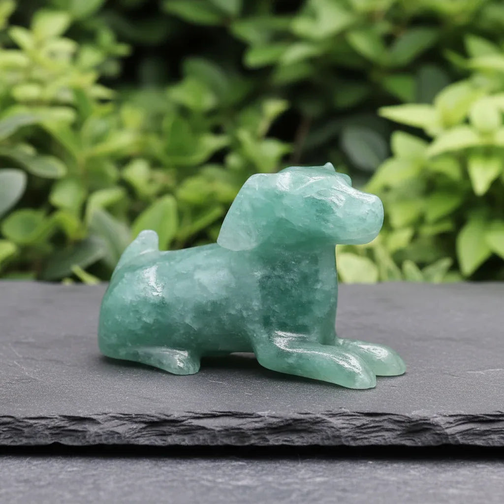 Chien en Aventurine verte 17g (PRGFL615-9)