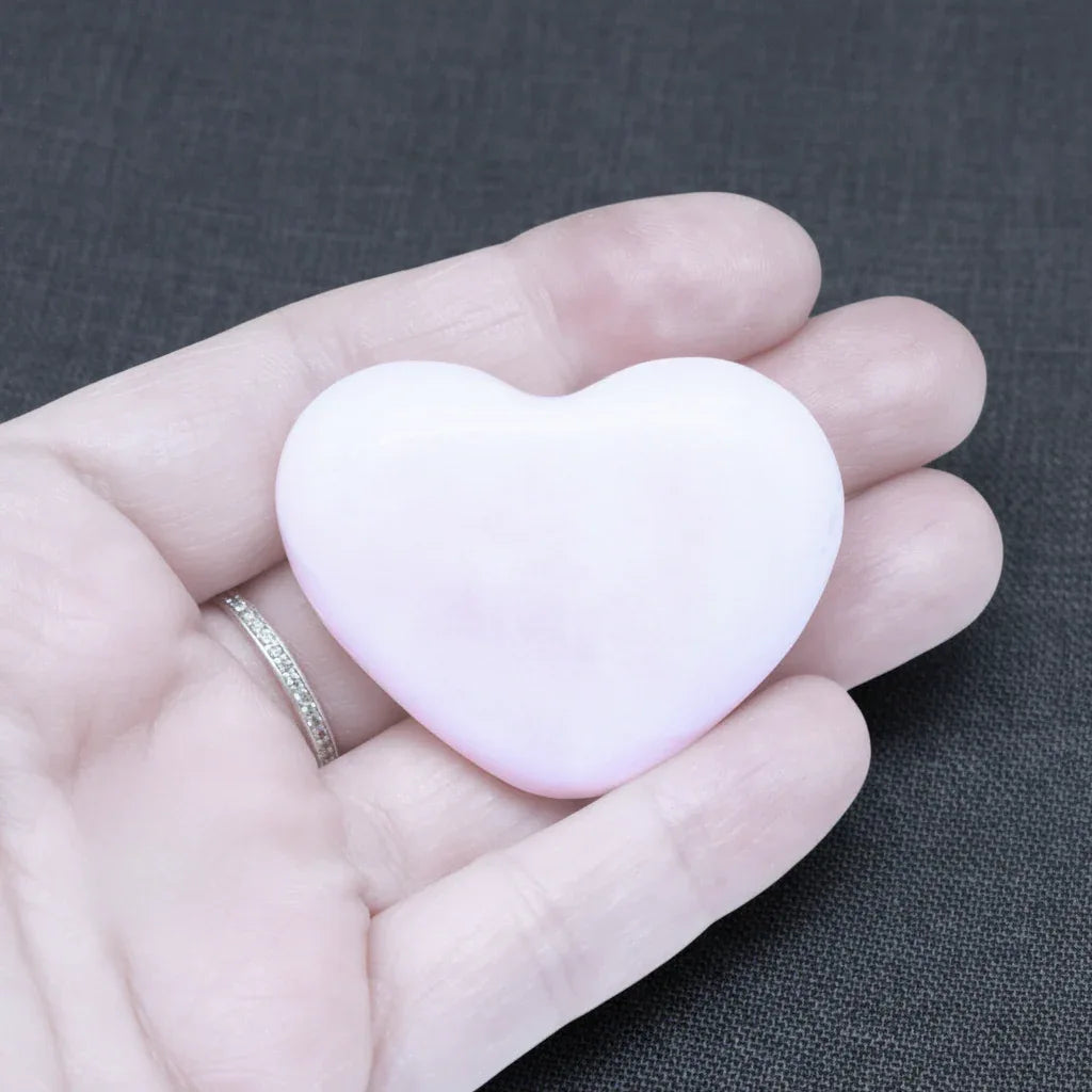 Cœur poli en Manganocalcite (PRGFL509)