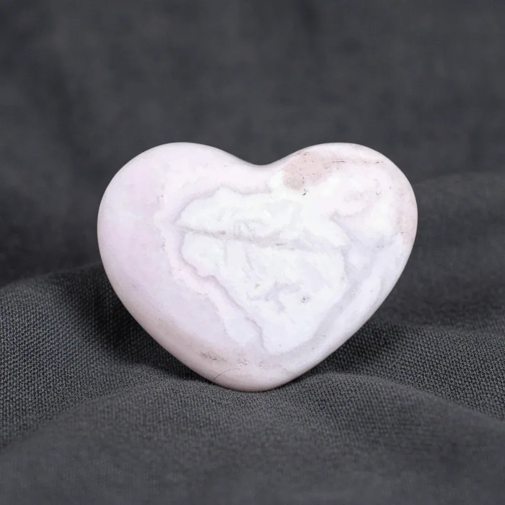 Cœur poli en Manganocalcite (PRGFL509)