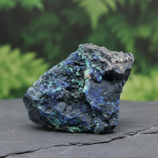 Cristaux d'Azurite et Malachite bruts 201g (MB409-1)