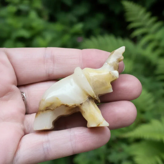 Eléphant en Calcite et Aragonite 32g (PRGFL346-64)