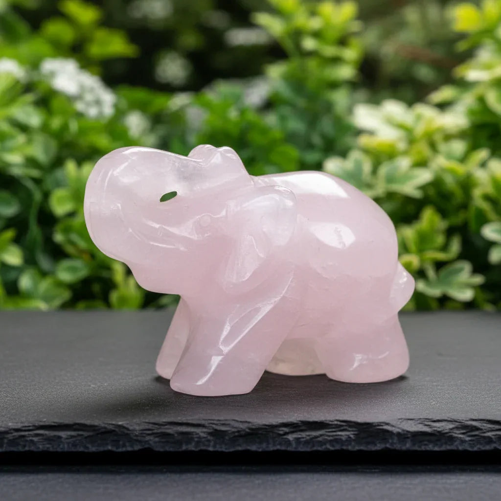 Eléphant en Quartz Rose 28g (PRGFL346-44)