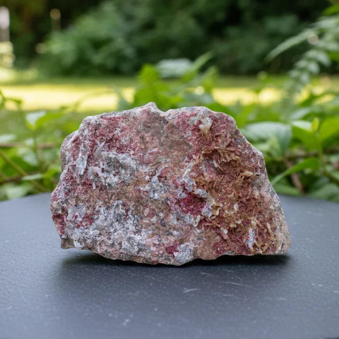 Erythrite et mini cristaux de Quartz brute 144g (MB277-2)