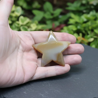 Etoile en Agate avec cristallisation 43g (PRGFL304-16)