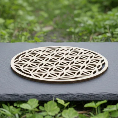 Fleur de vie 3D en bois 10 cm