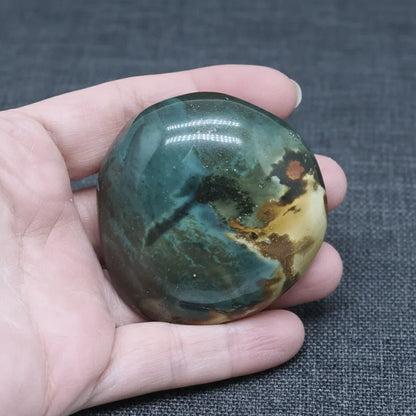 Galet poli en Jaspe Polychrome 120g (PRGFL359-14)