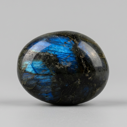 Galet poli en Labradorite 86g (PRGFL342 - 7)
