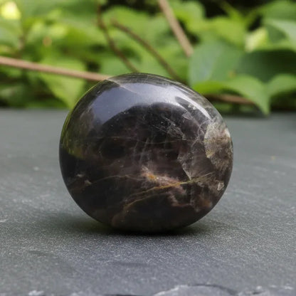 Galet en Pierre de Lune noire 114g (PRGFL608-6)