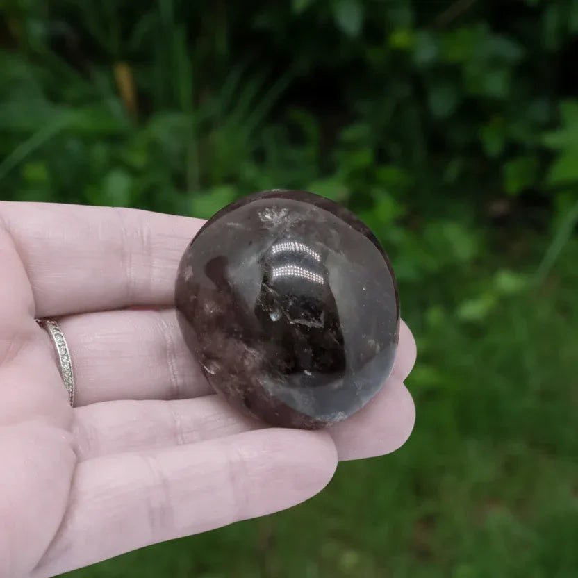 Galet en Quartz fumé Morion 55g (PRGFL151)