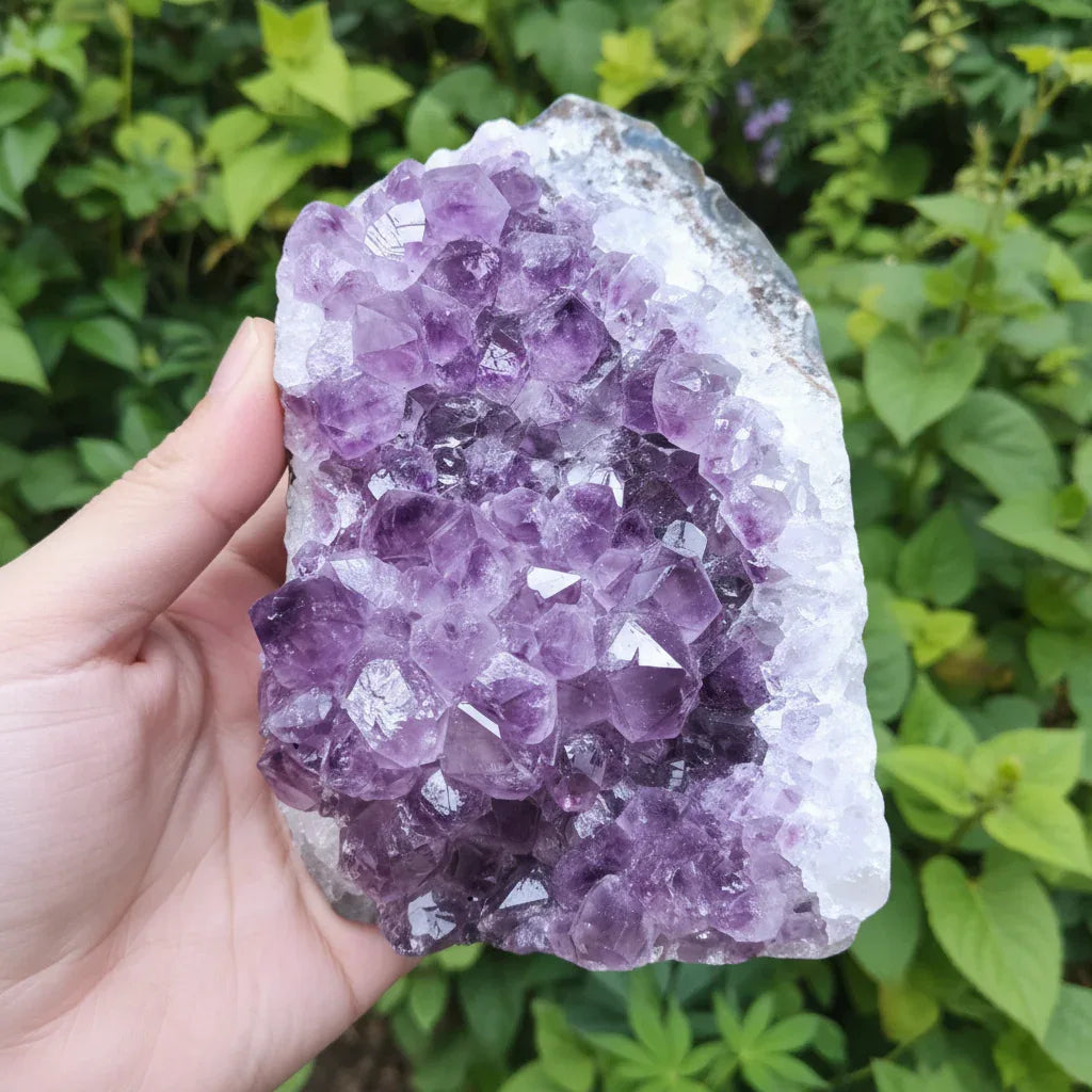 Géode d'Améthyste brute 1034g (MB330-9)