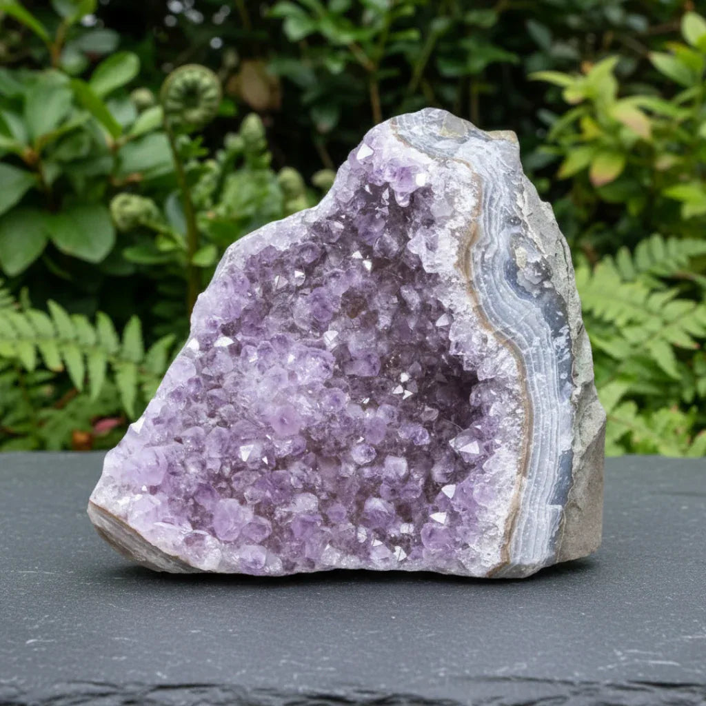 Géode d'Améthyste brute 872g (MB330-14)