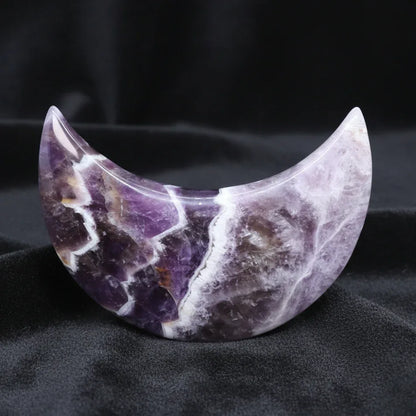 Lune polie en Améthyste chevron 134g (PRGFL397-2)