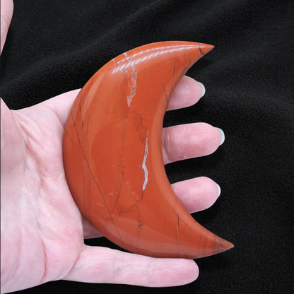 Lune polie en Jaspe rouge 135g (PRGFL397-8)