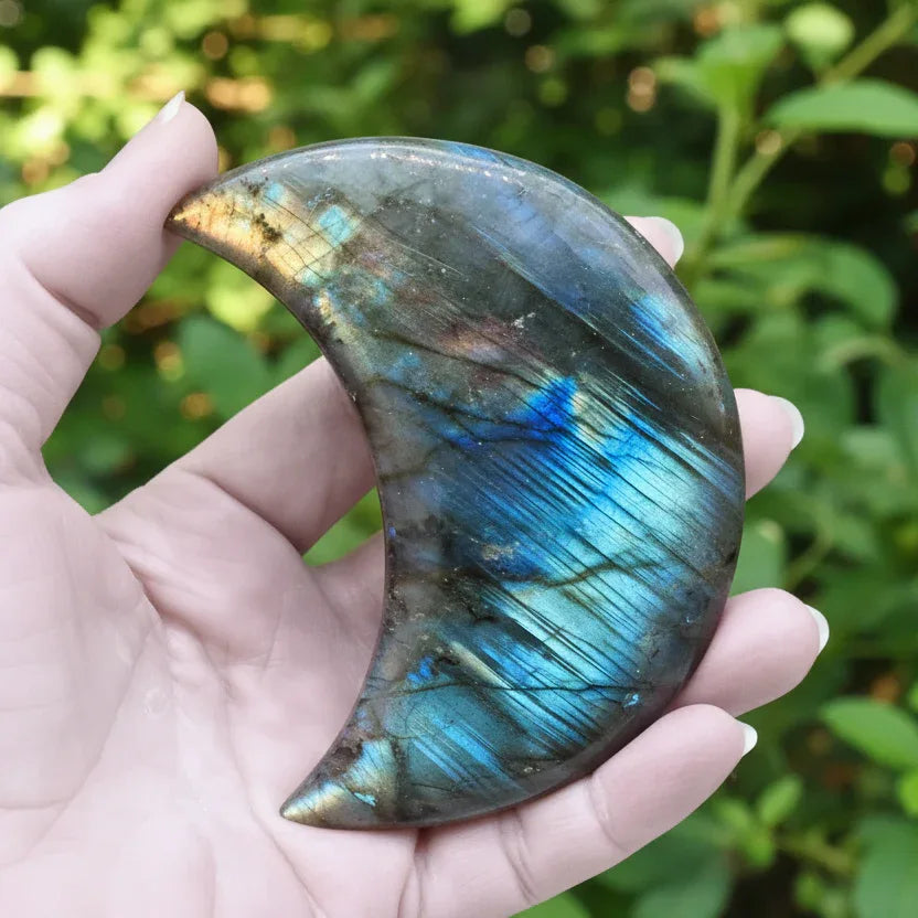 Lune polie en Labradorite 139g (PRGFL397-5)