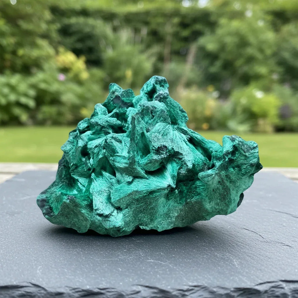 Malachite fibreuse brute 102g (MB495-4)