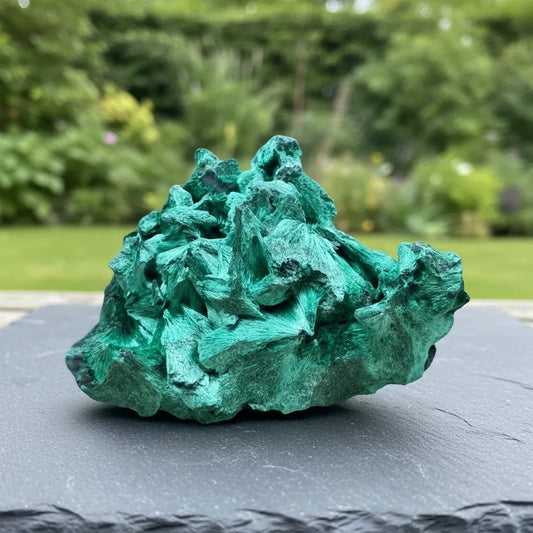 Malachite fibreuse brute 102g (MB495-4)