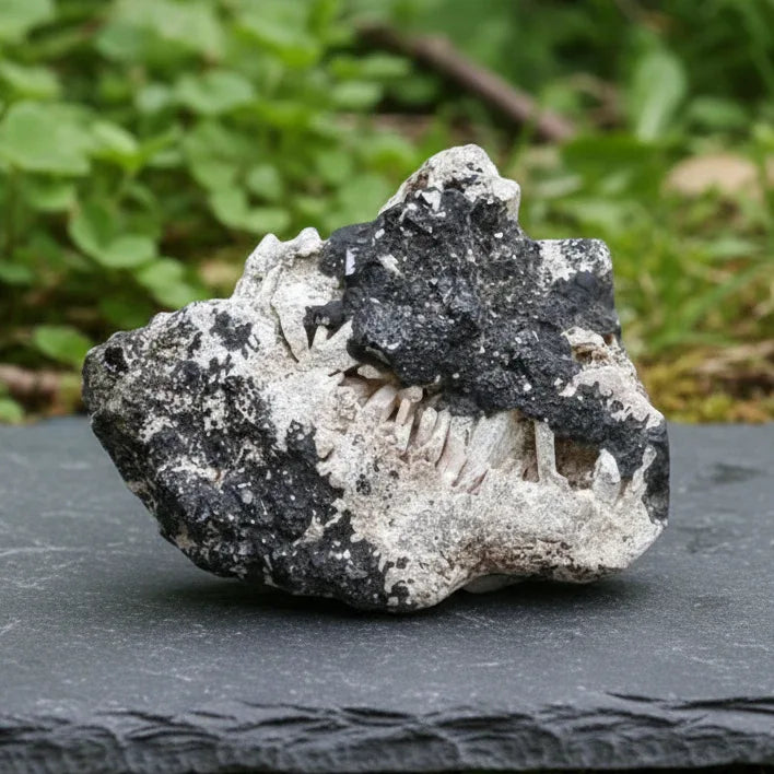 Néphéline sur Schorlomite brute 96g (MB220)