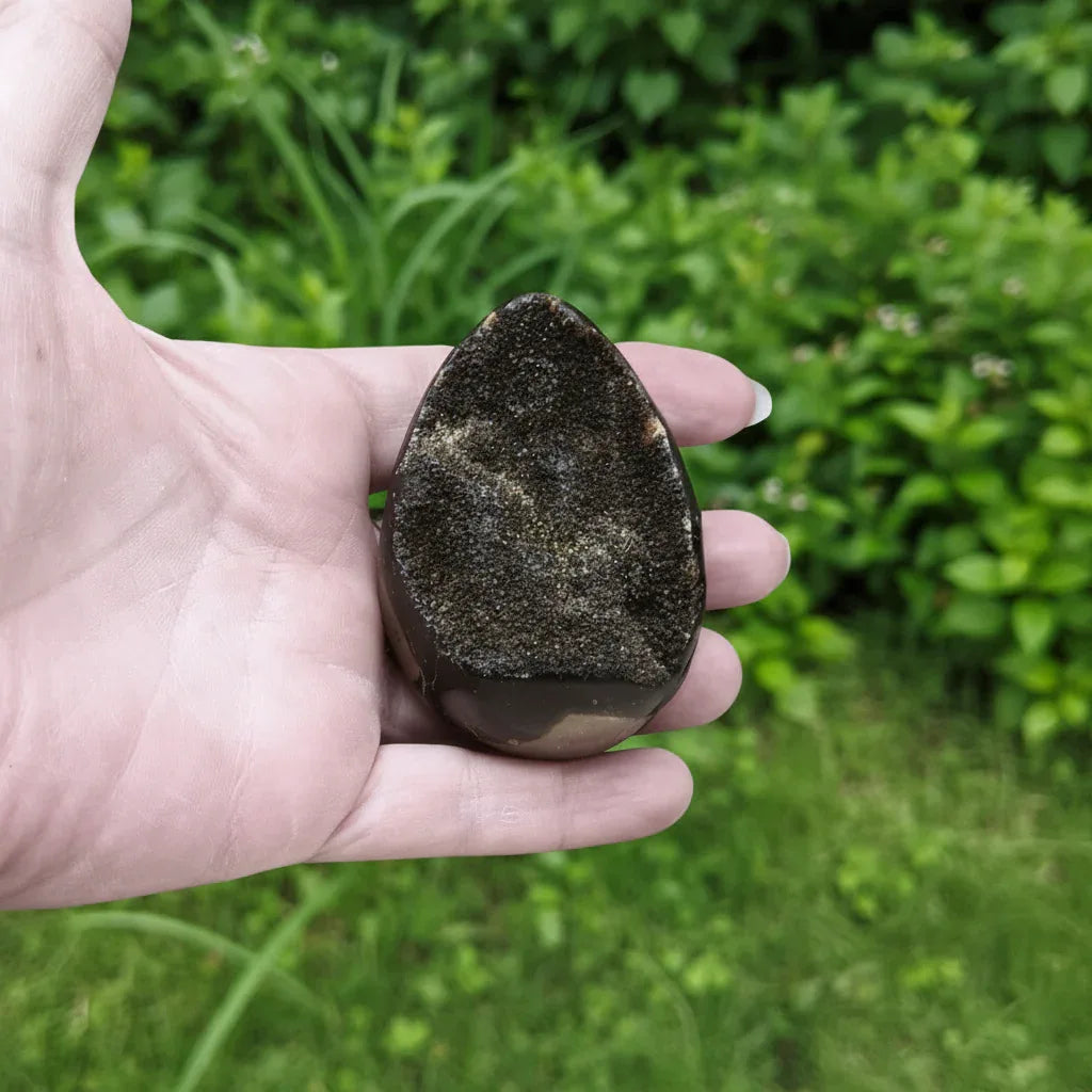 Œuf en Septaria brut et poli 146g (PRGFL588-12)