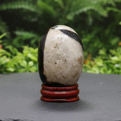 Œuf en Septaria et cristaux de Calcite bruts 104g (PRGFL588-3)