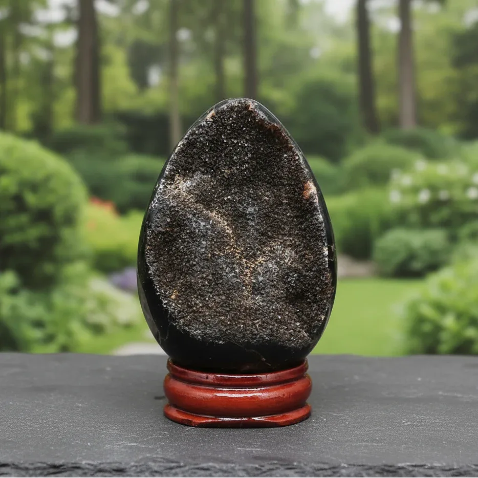 Œuf en Septaria brut et poli 146g (PRGFL588-12)