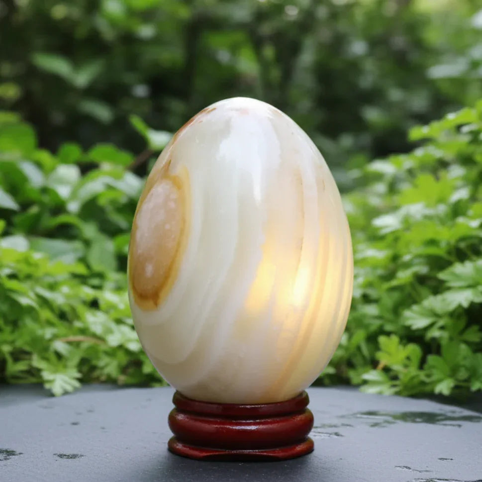 Œuf en Aragonite et Calcite 262g (PRGFL620-7)