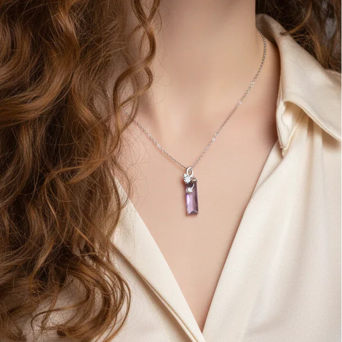 Pendentif en Améthyste (PE1292)