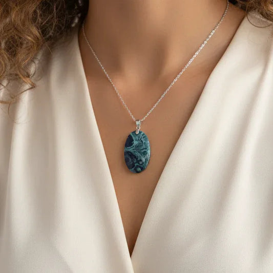 Pendentif facetté en Rhyolite Kambaba (PE1802)