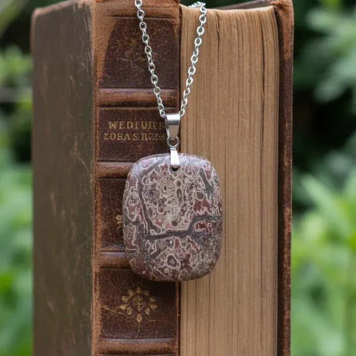 Pendentif en Rhyolite Léopard (PE883)