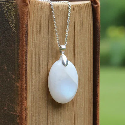 Pendentif en Pierre de Lune blanche (PE1744)