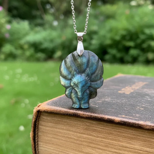 Pendentif Renard en Labradorite (PE1279-3)