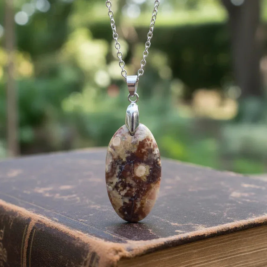 Pendentif en Rhyolite Œil d'Oiseau (PE837)