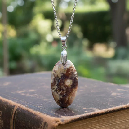 Pendentif en Rhyolite Œil d'Oiseau (PE837)