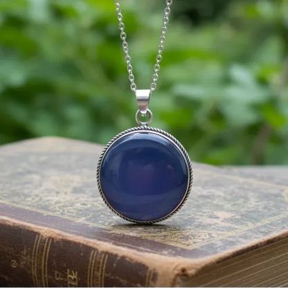 Pendentif serti en Obsidienne Œil Céleste (PE1865)