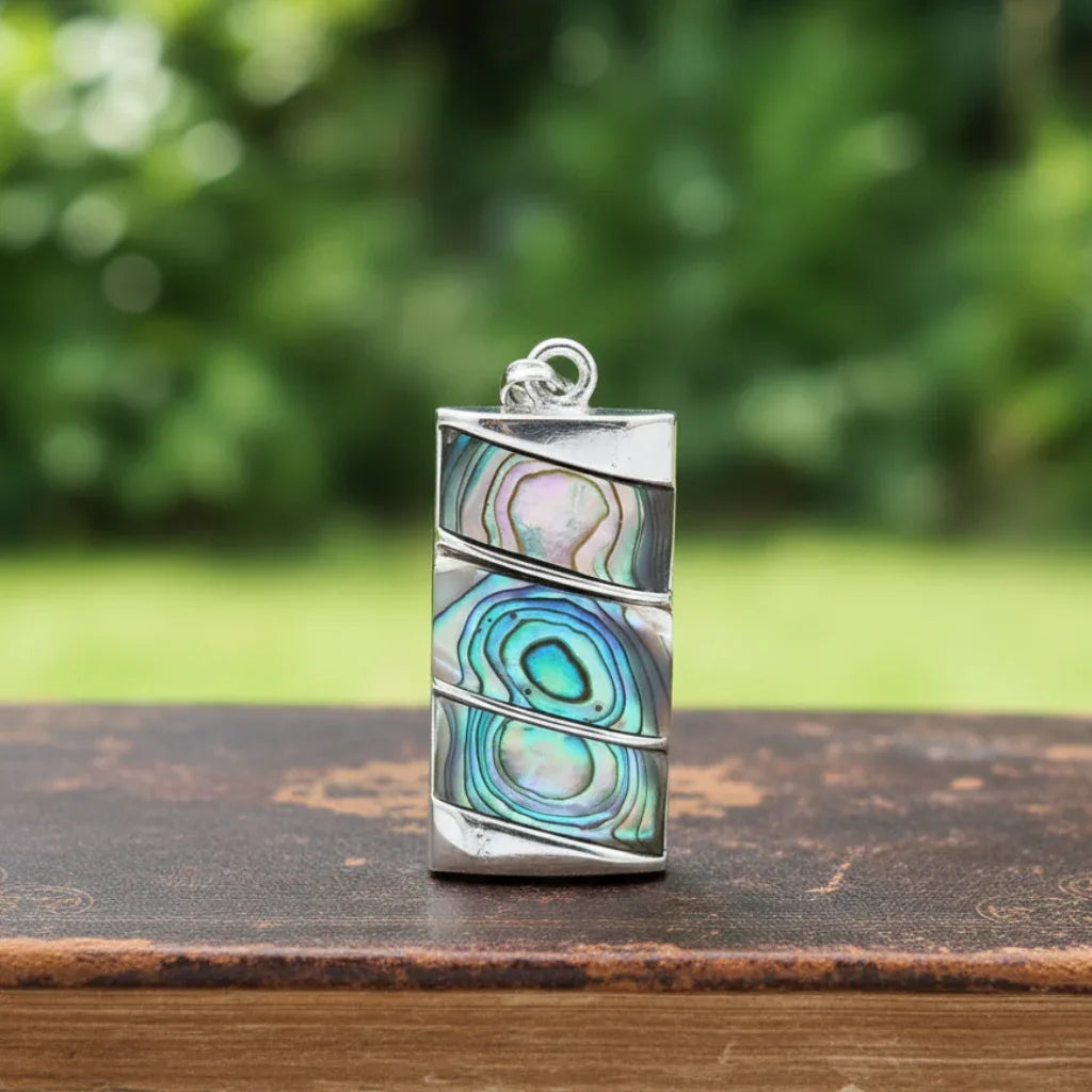 Pendentif serti en Abalone (PE1829-1)